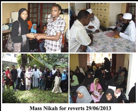 Mass Nikah for reverts 29/06/2013